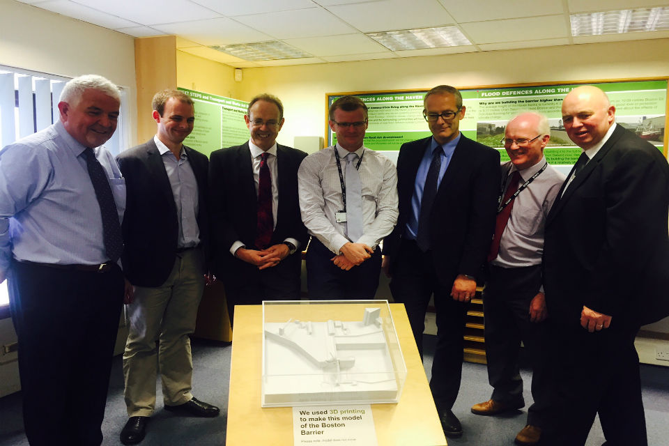 Environment Agency Chief Executive visits Boston Barrier site