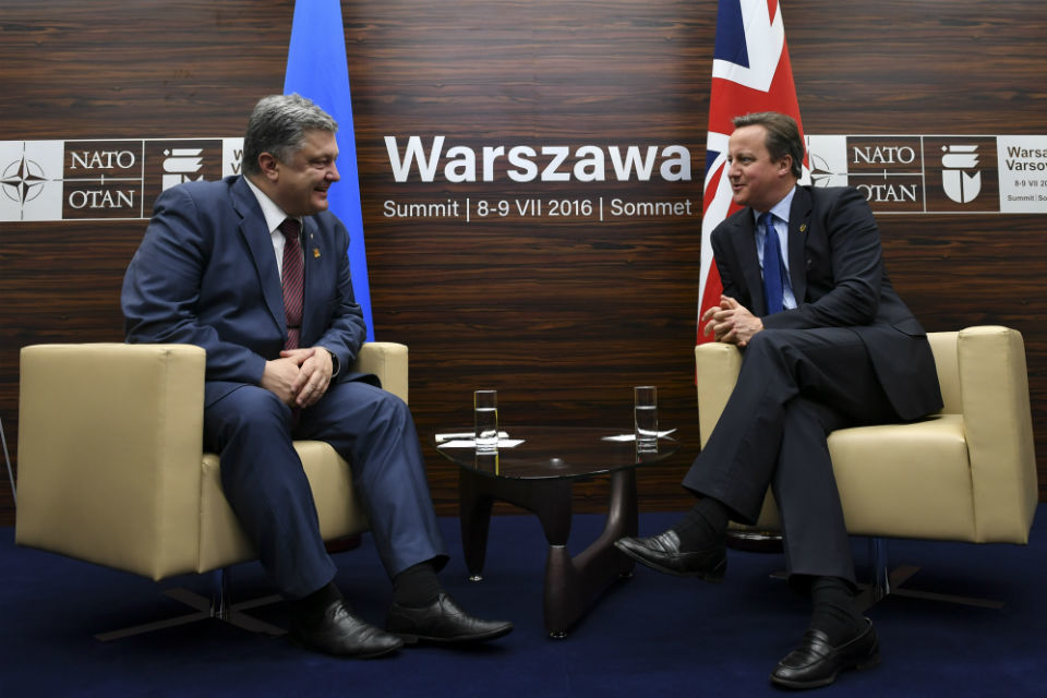 PM meeting with Ukrainian President Petro Poroshenko: 8 July