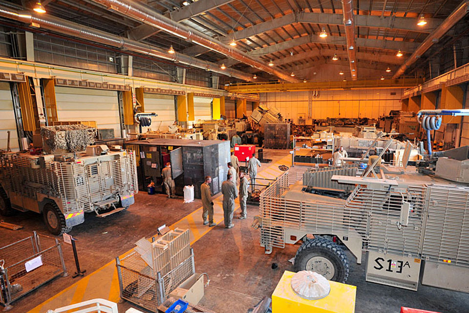 New workshop services front line vehicles