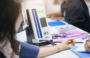 Testing blood pressure