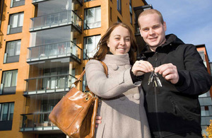 Couple with keys