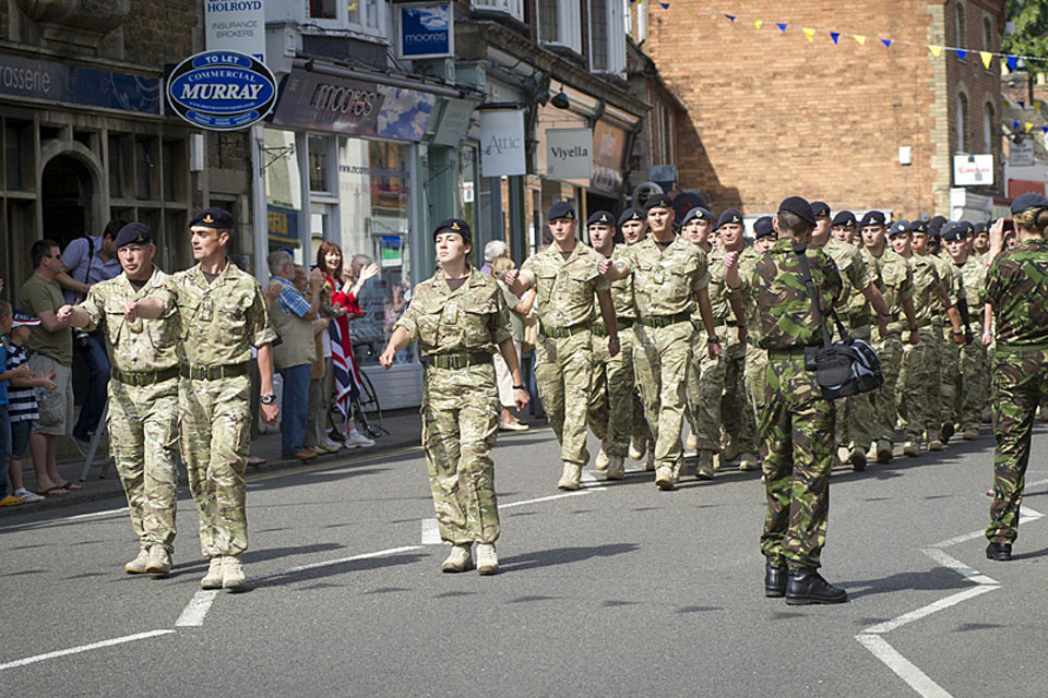 Oakham welcomes soldiers home from Afghanistan