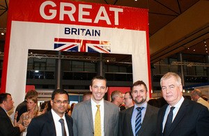 L to R: Anil Vaidya and Gordon Innes from London & Partners, Huw Williams (Oury Clark), Nick McInnes (UKTI)