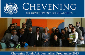14 South Asian journalists arrive in London to attend the Chevening South Asia Journalism Programme