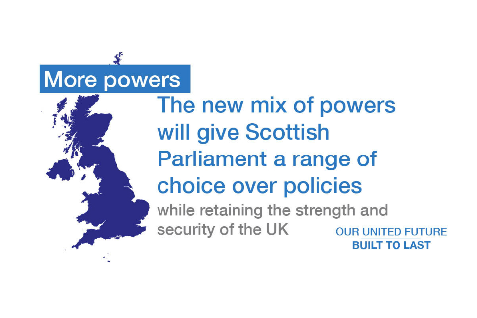 The new mix of powers will give Scottish Parliament a range of choice over policies