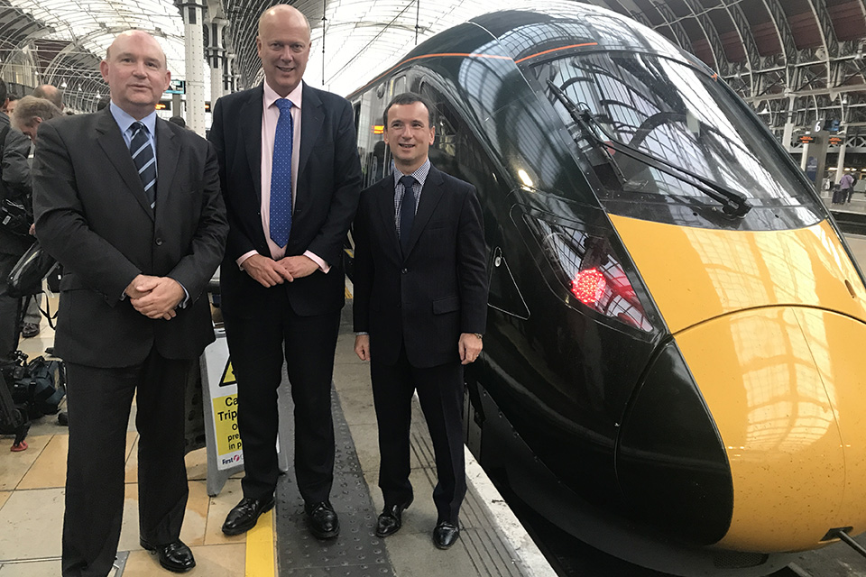 Chris Grayling at Paddington