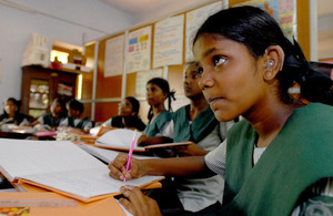 Girls in school in Chennai, India. Picture: Pippa Ranger/Department for International Development