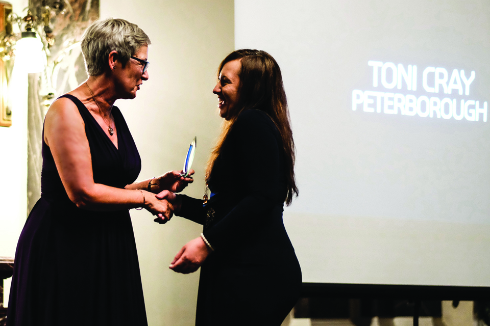 Award ceremony for Tony Cray - Lucy Mason award for volunteering
