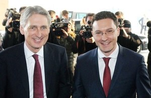 Foreign Secretary Philip Hammond and Foreign Minister Daniel Mitov