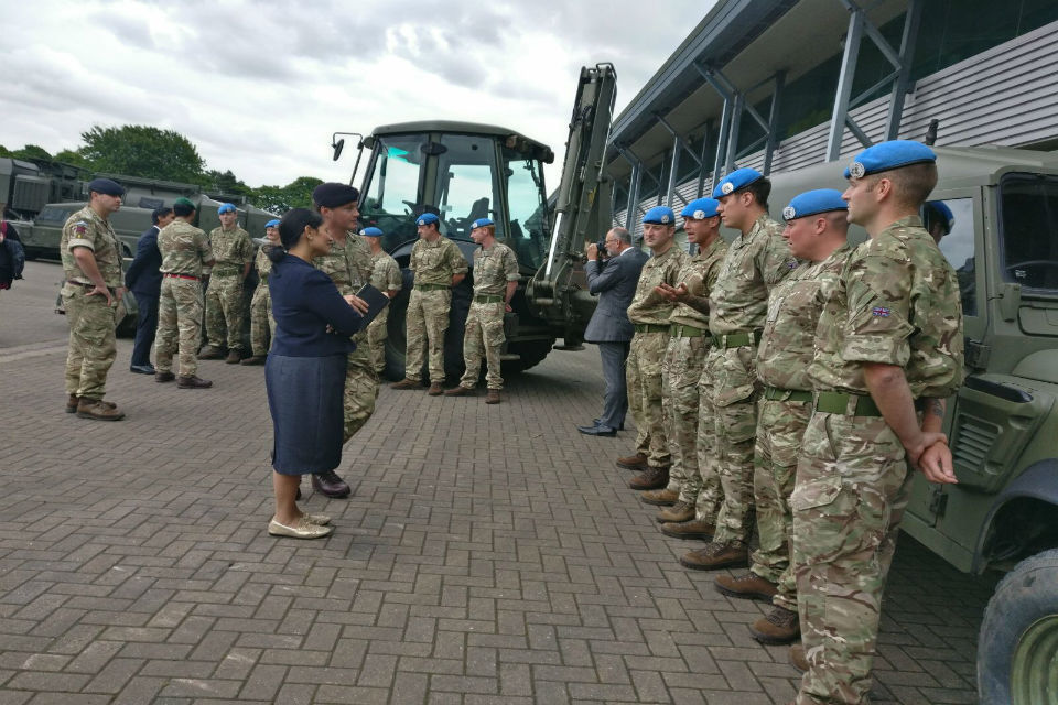 International Development Secretary visits Catterick Garrison