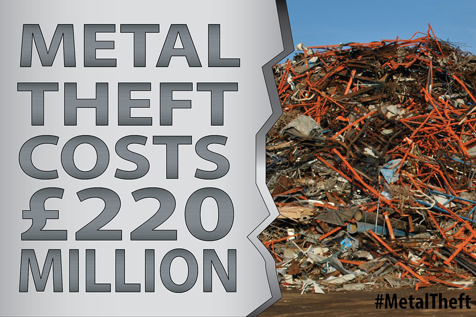 Metal theft costs £220million per year