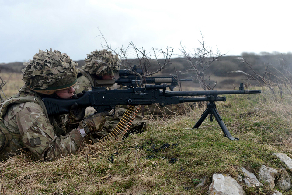 Soldiers from 1st The Queen's Dragoon Guards 