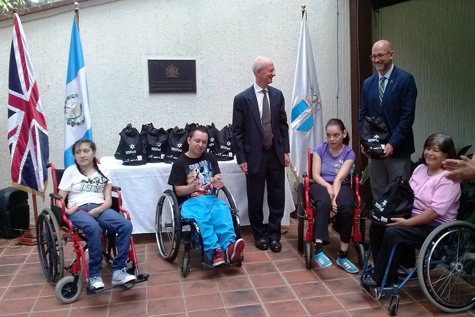 British embassy supports guatemalan athletes with disabilities