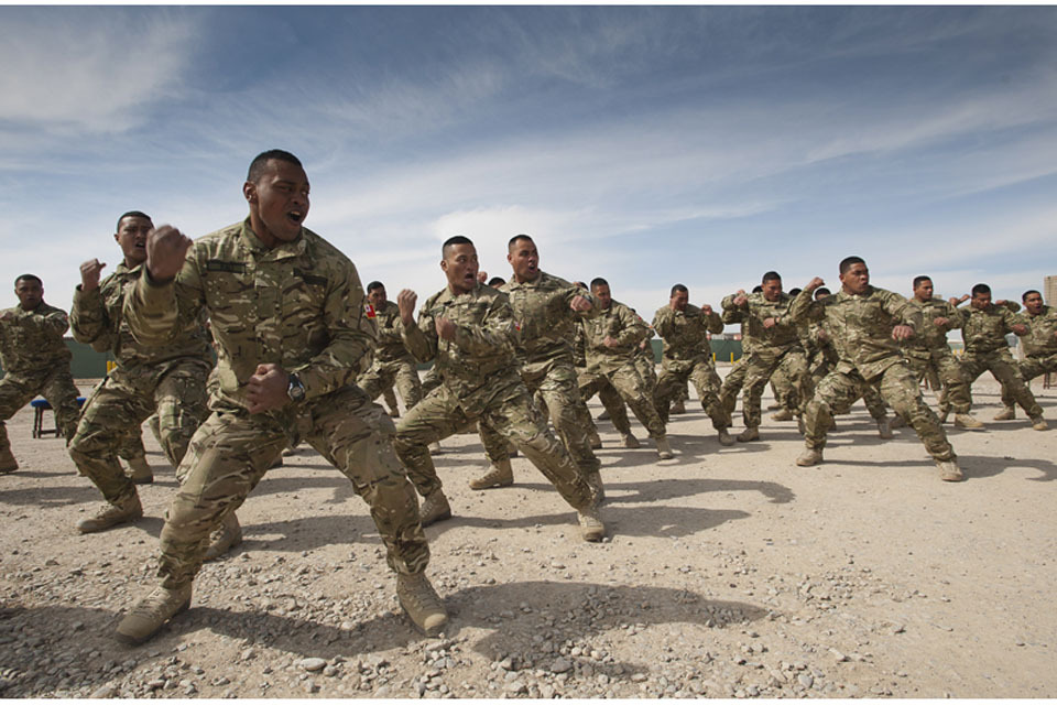 Tongan Prime Minister visits his troops in Afghanistan