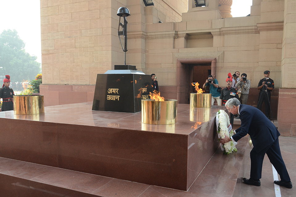 Defence Secretary leads First World War commemorations in India