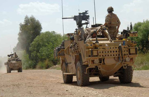 Jackal 2 vehicles in Afghanistan