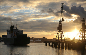 Marchwood at sunset