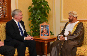 Defence Secretary Michael Fallon in Oman