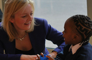 Education and Childcare Minister Elizabeth Truss