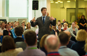 Nick Clegg at NAPP Pharmaceuticals.