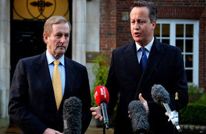 PM and the Taoiseach give a statement to press