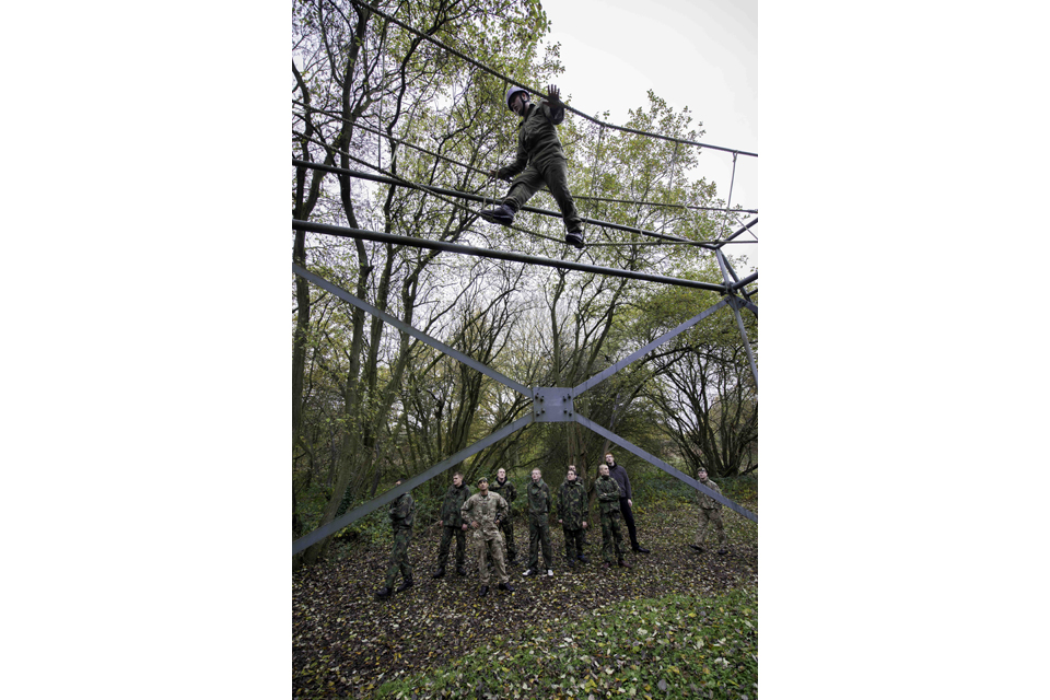 Young people getting a taste of military life