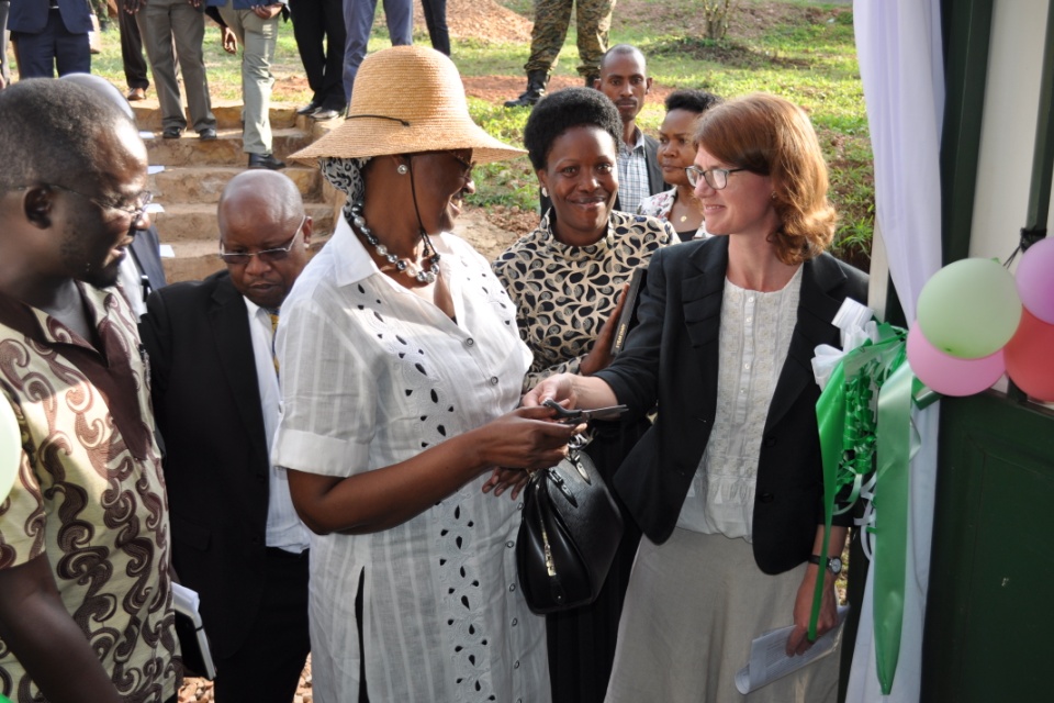 Jennie Barugh and Janet Museveni
