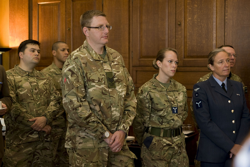 Civil Service reservists at Sir Bob Kerslake's reception