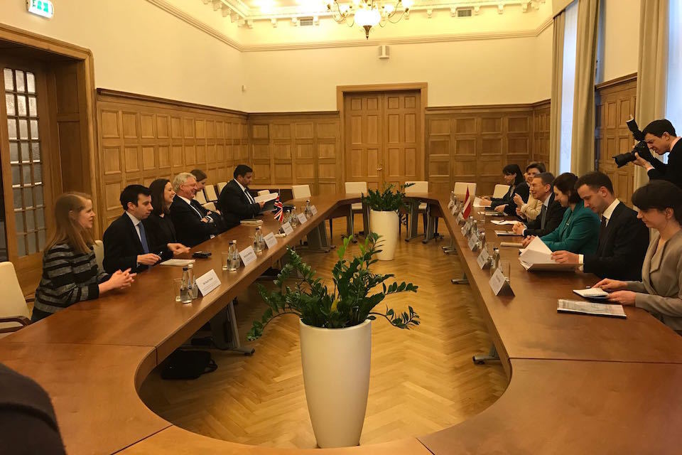 David Davis visits Baltic leaders to discuss future relations