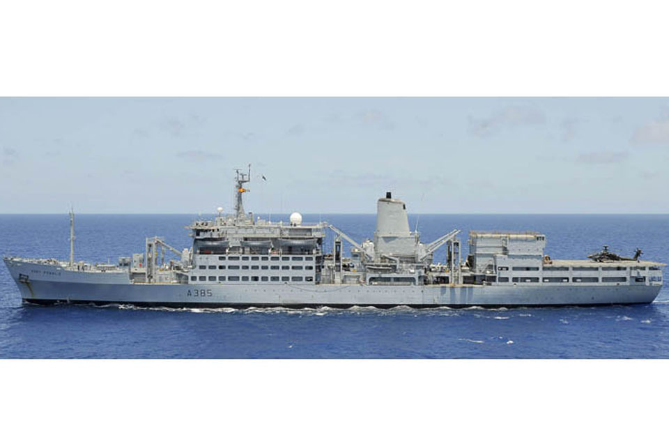 RFA Fort Rosalie finishes her Libya mission