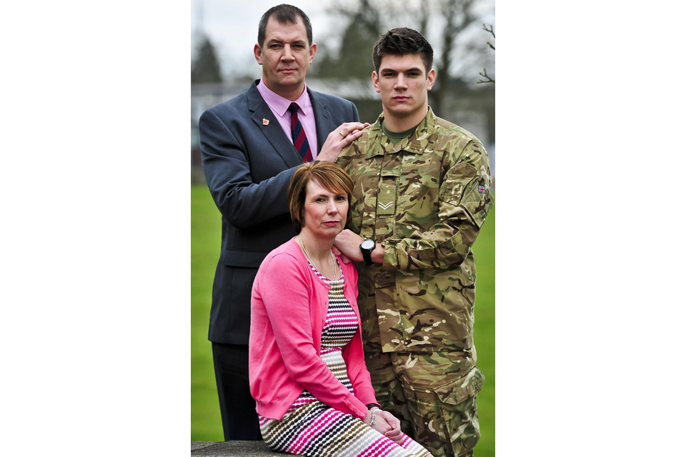 The family of Lance Corporal James Ashworth