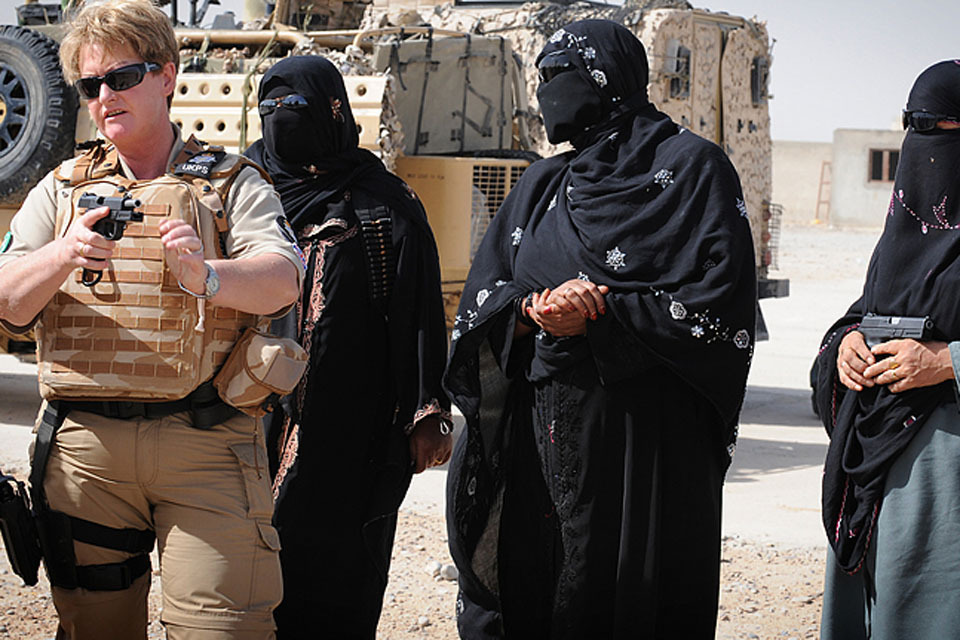 MOD police officer rewarded for training Afghan police women