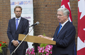 Tobias Ellwood, Minister for Defence People and Veterans speaking at the launch of an innovative strategy to improve the mental health and wellbeing of the Armed Forces, their families, veterans, and Defence civilians.