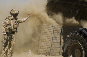A Royal Engineer at work in Afghanistan (stock image)