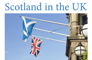 Front page of Scotland in the UK booklet