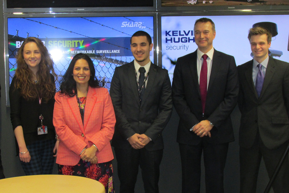 Priti Patel welcomes news of business expanding apprenticeship scheme