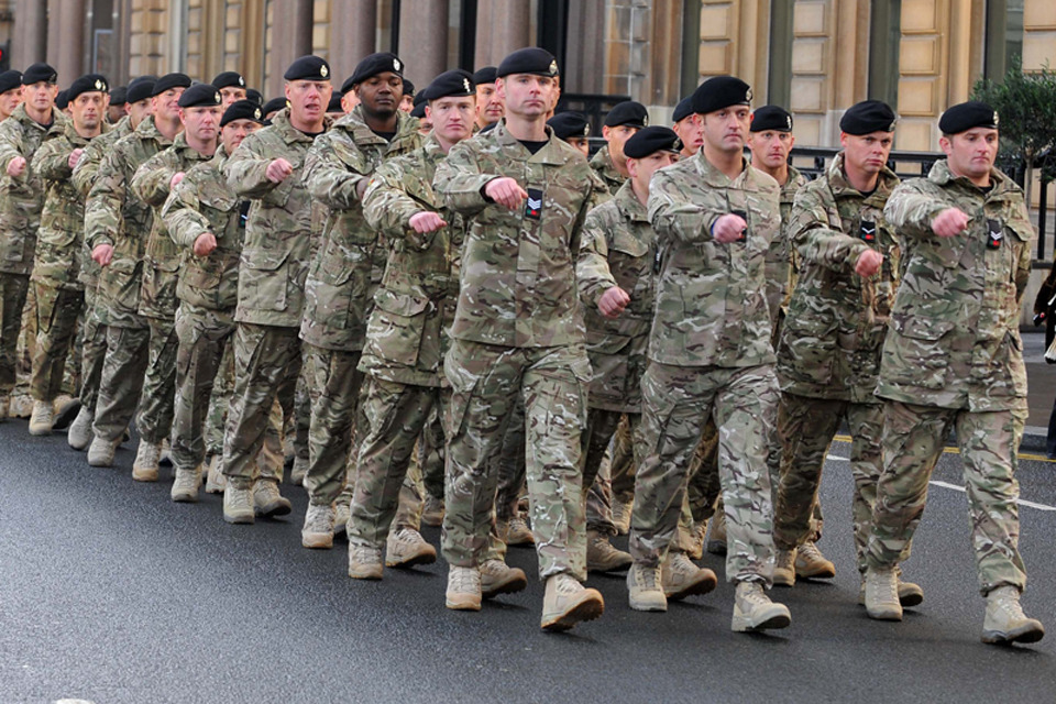 1st Royal Tank Regiment takes part in homecoming parade in Glasgow - GOV.UK