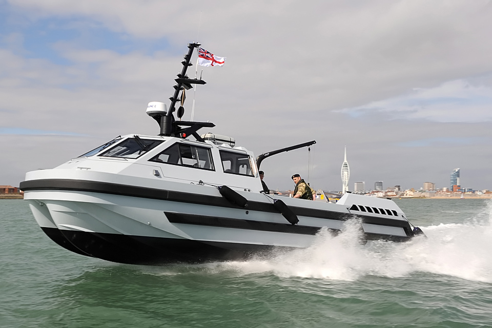 Royal Navy tests remote controlled minehunter