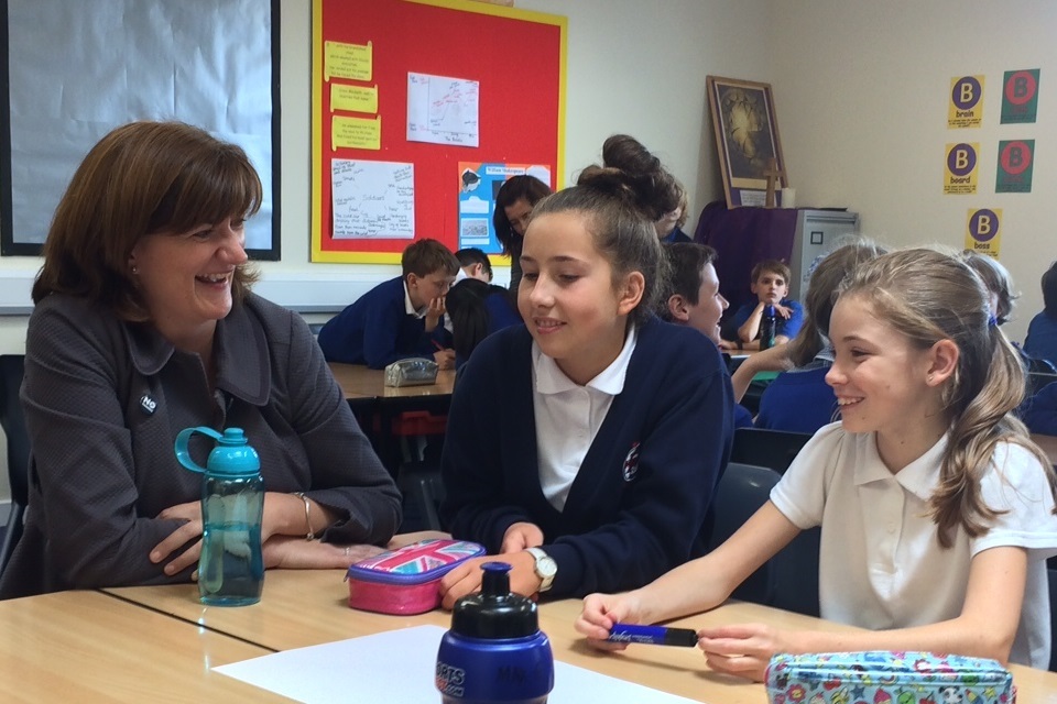 Nicky Morgan and David Walliams launch literacy drive