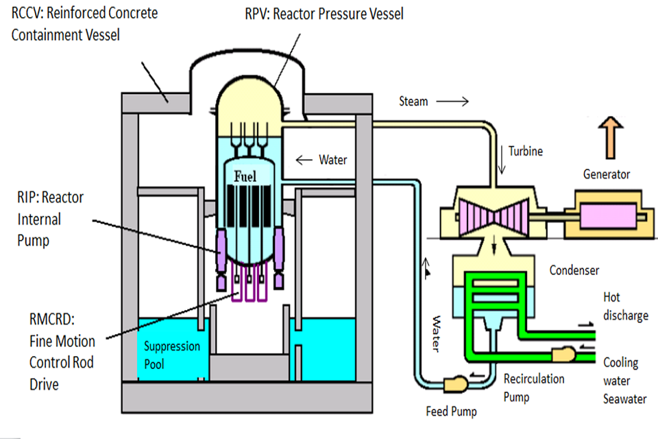  Figure 1. A simplified illustration of the Advanced Boiling Water Reactor