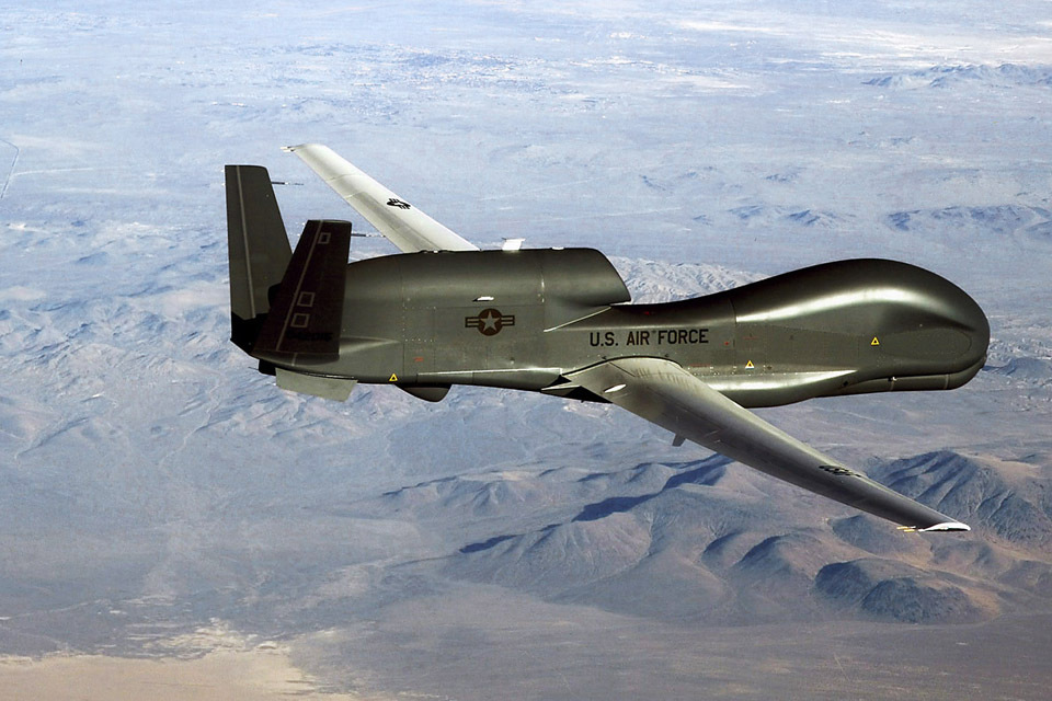 First flights for Global Hawk over the UK