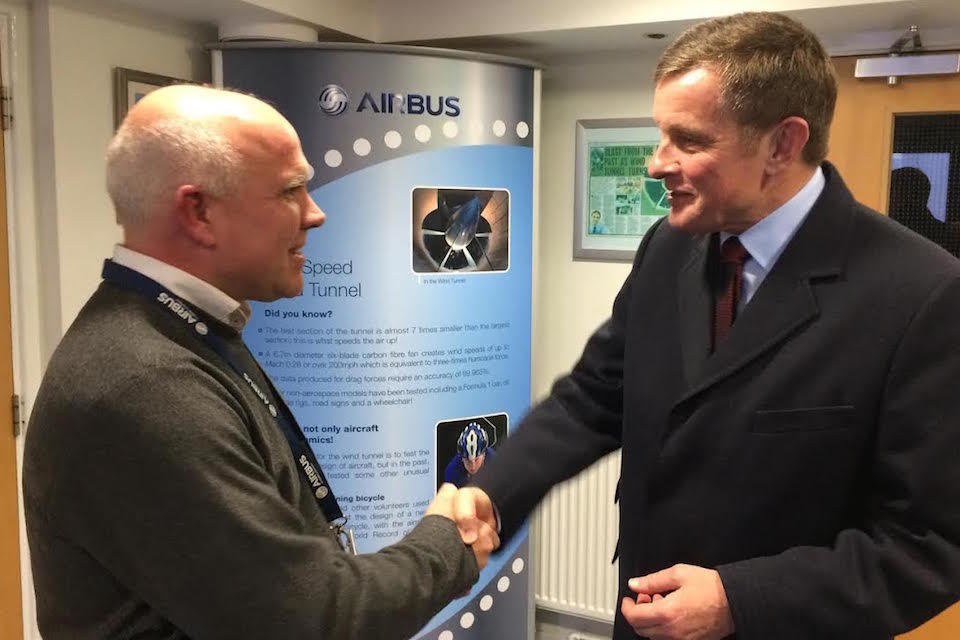 Rolls-Royce and Airbus meet Brexit Minister in Bristol