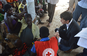 Rory Stewart meets South Sudanese refugees in Uganda