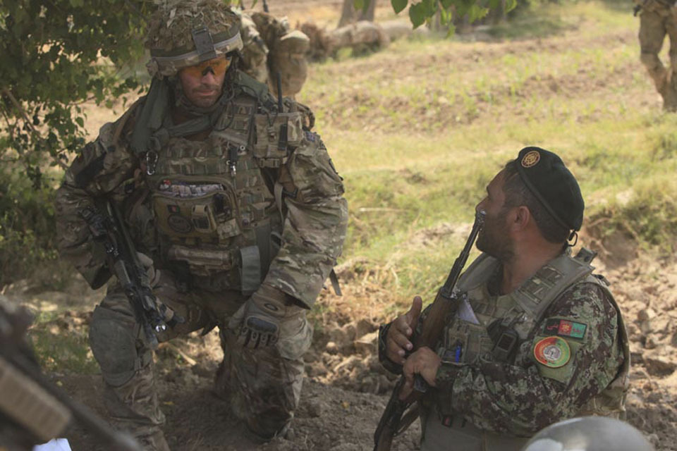 UK forces support Afghan operation in Lower Gereshk Valley