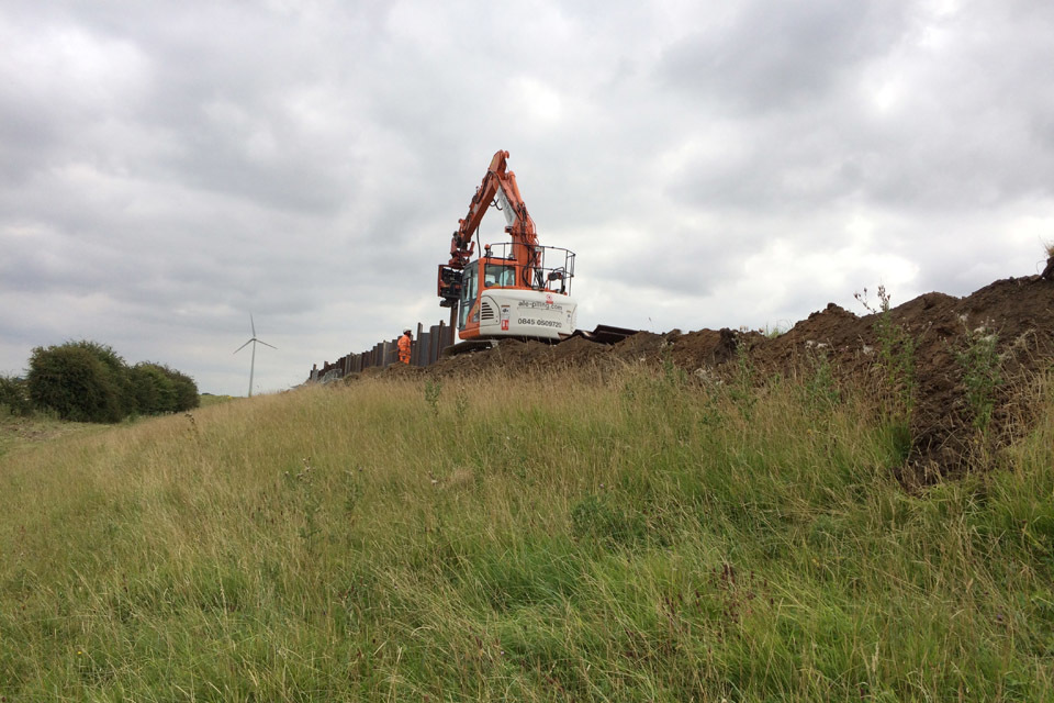 Major bank repairs start on the River Aire