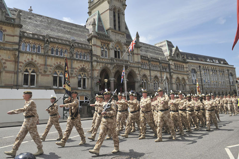Thousands honour 11 Light Brigade in Winchester