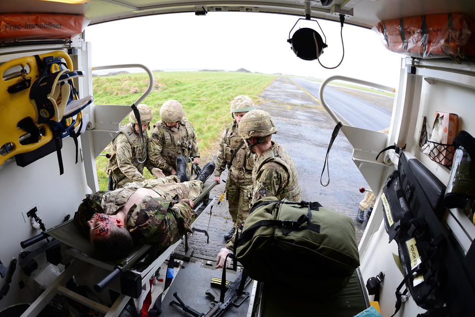 Inside the battlefield ambulance