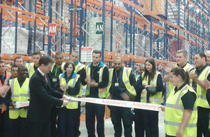 Nick Clegg at Thameside Distribution Centre