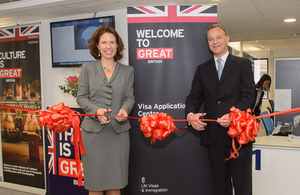 Hong Kong's new Visa Application Centre was officially opened by Parliamentary Under Secretary of State for Foreign and Commonwealth Affairs Mark Simmonds MP and British Consul General to Hong Kong Caroline Wilson