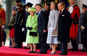 President Juan Manuel Santos, Colombia and Royal Family